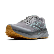 Brooks Cascadia 19 Men's Trail Running Shoes, Stable Adaptive Ride, Alloy/Ebony/Orange, Size 10.5, 110457