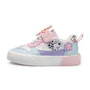 Bluey GTBY26GU002 Bluey & Bingo Toddler Girls Glitter Court Sneaker, Size: 12 Toddler, Blue Pink