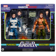 Hasbro Marvel Legends Gamerverse Punisher & Nick Fury 6-Inch Action Figure 2-Pack, Retro Vintage-Inspired, Gaming Accessories Included, G1871