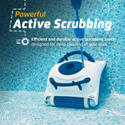 Maytronics Dolphin Nautilus Pool Up Robotic Automatic Pool Cleaner, Wall Climbing with Scrubber Brush, White, 26 FT Coverage