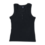 Lands' End Women's Lightweight Relaxed Fit Scoop Neck Ribbed Tank Top
