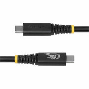 StarTech USB4 USB-C Cable, 6ft, 20Gbps Data Transfer, 240W Power Delivery, 4K 120Hz Video, Black, CC6FT20GUSB4TP