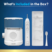 Waterpik Sonic-Fusion 2.0 Professional Flossing Electric Toothbrush with Water Flosser Combo, White, SF-04W030-1