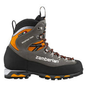 Zamberlan Mountain Trek GTX RR Mountaineering Shoes, Hydrobloc Perwanger Leather, Gore-Tex Waterproof, Vibram Mulaz Evo Sole, Graphite/Orange, 2092ZGOM-46-11.5