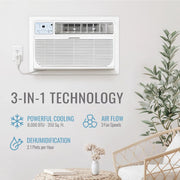 Keystone KSTAT08-1D Through-the-Wall Air Conditioner 8,000 BTU 350 Sq. ft. White