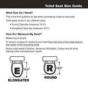 MAYFAIR Round Soft Toilet Seat with Solid Plastic Core