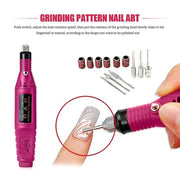 NICEGOU Nail Art Drill Kit - Material: Metal