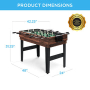 Best Choice Products 10-in-1 Combo Game Table Set, 2x4 ft, Walnut