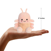 Aurora Palm Pals Augustin Shrimp Plush, 5-Inch, Pink, Aquatic Stuffed Animal 34149