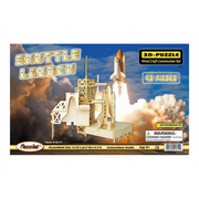 Puzzled 1611 Shuttle Launch 3d Puzzle Wood Craft Construction Kit 46 pieces sealed