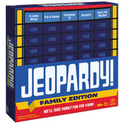 Spin Master Jeopardy Family Edition Board Game, Double-Sided Trivia, Multicolor, Ages 10 and Up, 4-6 Players, 6065706