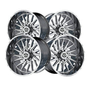 TIS 547C Chrome Plated Wheel, 24x12, 8x180 Bolt Pattern, -44mm Offset, 124.3mm Center Bore
