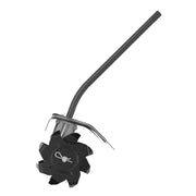 Link-On Curved Shaft Cultivator Attachment, Adjustable 7-10 in Steel Tines, Durable Gearbox, Compatible with 4-Cycle and 2-Cycle String Trimmers