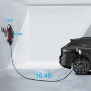 H KHONS Level 2 Electric Vehicle Charger, 32 Amp, 240V, Portable with 16 ft Cable, NEMA 14-50 Plug, App Controlled G2Y-T1-32A-16FT