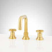 Signature Hardware AF1910-6-BG Hendrix 1.2 GPM Widespread Bathroom Faucet with Pop-Up Drain, Brushed Gold