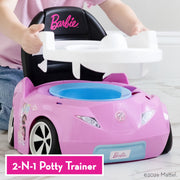 Sunny Days Entertainment Barbie Dream Potty Training Toilet, 2-in-1 Toddler Seat and Potty, Pink, Ages 12 Months and Up, 571180