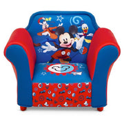 Delta Children UP83841MM-1054 Disney Mickey Mouse Kids Upholstered Chair with Sculpted Plastic Frame