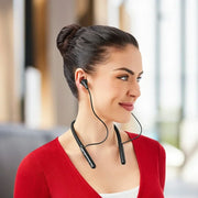 onn. 100130689 Wireless Neckband Earphones, Black