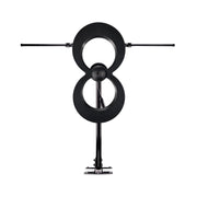Antennas Direct ClearStream MAX-XR Indoor Outdoor HDTV Antenna, Multi-Directional UHF Hi-VHF, 60-Mile Range, 4K 8K NEXTGEN TV Compatible, Black Mast with 20-Inch Adjustable Mount, C2MVXR