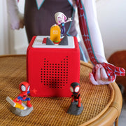 Tonies 10002377 Marvel Toniebox Audio Player Bundle with Spidey and Friends, Red
