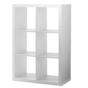 Better Homes & Gardens BHD036118664020 6-Cube Storage Organizer, White Texture