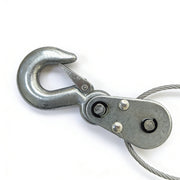 Hyper Tough 2 Ton Steel Dual Gear Power Puller, 4000 lbs Load Capacity, Hand Operated, Galvanized Finish