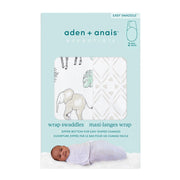 aden & anais Essentials Wrap Swaddles, Cotton, Toile Jungle, Multicolor, Unisex, Newborn, 0-3 M, 2-Pack