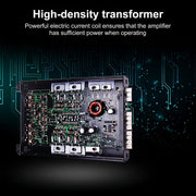 Pecham CC1895 2000W 4 Channel Car Amplifier, Digital Stereo Class A/B Amp, Adjustable Low/High Pass Filters, Bass Boost, Aluminum Alloy