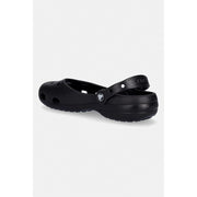 Crocs Women's Classic Ballet Flat, Black, Size 10 M, Slip-On Shoes with Pivotable Heel Strap, Water-Resistant 211994-001-W10