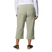 Columbia Women's All Seasons Capri Hiking Pants, Omni-Shade UPF 50+ Sun Protection, Omni-Shield Repellency, Safari Green, Large, 23 Inseam, Mid-Rise, Regular Fit, Stretch, 211964