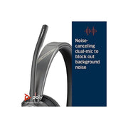 Poly Voyager 4310 UC Wireless Headset, Single-Ear, Bluetooth 5.2, USB-A Adapter, Noise-Canceling Dual Mic, Adjustable Padded Headband, Teams Certified, Charge Stand, 218471-02