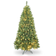 Bringstar HD60T-779T-300L 6' Hinged Artificial Trees 779 Premium PVC Branches, 300 Lights, Green-Prelit