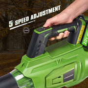 GASKY SY8A516 40V Leaf Blower with 2 X 4.0Ah Batteries & Charger