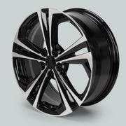Onesaimei 18x7.5 Alloy Wheel Rim Black, 5x114.3mm Lug Pattern, 66.1mm Center Bore, 43mm Offset for Nissan Sentra SR 2020-2022