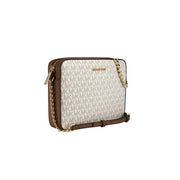 Michael Kors 35F8GTTC3B Ginny Medium Logo Adult Female Crossbody Vinilla