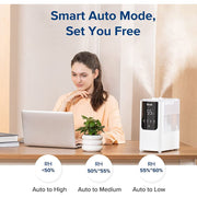 Levoit LV450S 4.5L Smart Cool and Warm Mist Humidifiers, White