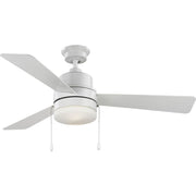 Progress Lighting Trevina V 52 in. Matte Black Modern Indoor Ceiling Fan with 3 Reversible Blades and Dimmable LED Light Kit P250076-31M-WB
