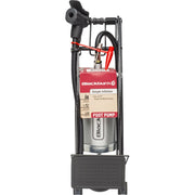 Blackburn Bicycle Foot Pump, Portable Tire Inflator with Reversible Presta and Schrader Valves, Steel Construction, 100 PSI, Black, 7132299