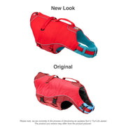 Kurgo Surf n Turf Dog Life Jacket, Reflective Chili Red, Adjustable Fit, Neoprene Liner, Ripstop Material, Medium, K01142