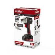 Hyper Tough 22006.2 20V Brushless Impact Driver with 2.0Ah Lithium-Ion Battery Pack and Charger