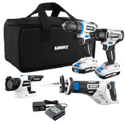 HART HPCK412B 20-Volt Cordless 4 Tool Combo Kit