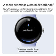 Google Pixel Watch 4, 41mm, Matte Black Aluminum Case, Obsidian Active Band, Actua 360 Domed Display, Health and Fitness Tracking, Gemini AI, Wi-Fi