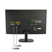 Onn 24in FHD Bezelless Monitor, 1080p IPS LCD, 144Hz Refresh Rate, 4ms Response Time, Anti-Glare, HDMI and VGA Connectivity, 100162751