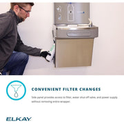Elkay EZFMTLK Bi-Level Maintenance Kit with Filter, Stainless Steel