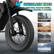 HOVERMAX H14M Electric Dirt Bike, 150W Motor, 10 MPH Top Speed, 12-Inch Rubber Wheels, 14.4V 5.2AH Battery, Black