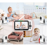 HelloBaby HB6352 Baby Monitor with Remote Pan-Tilt-Zoom, 5.0