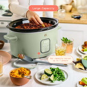 Beautiful 19164 6 Qt Programmable Slow Cooker, Sage Green by Drew Barrymore