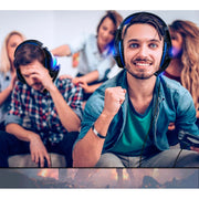 Beexcellent GM-5 Gaming Headset, Noise-Canceling Over-Ear, 7.1 Surround Sound, RGB Lighting, Blue