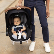 Evenflo Gold Shyft DualRide Infant Car Seat Stroller Combo with SensorSafe Technology, LockStrong Installation, Green & Gentle Fabric, Carryall Storage Bag, Extended Canopy, Quartz CS150112311