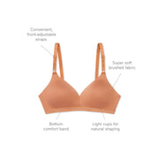 Warner's RM1691W Blissful Benefits Super Soft Wireless Lightly Lined Comfort Bra, 34C, White